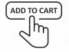 add-to-cart-shop-icon-flat-style-finger-cursor-vector-illustration-white-isolated-background-click-button-business-concept-143479736